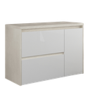 Ver imagem 3 de Gabinete de Banheiro 90cm sem Cuba Ref 920 Cewal - Arenito/branco