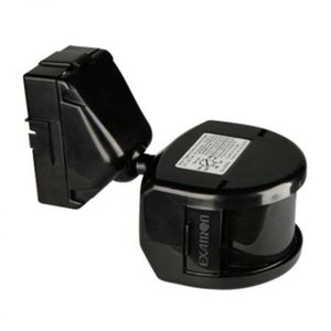 Sensor de Presença Frontal Externo Preto 180° Exatron