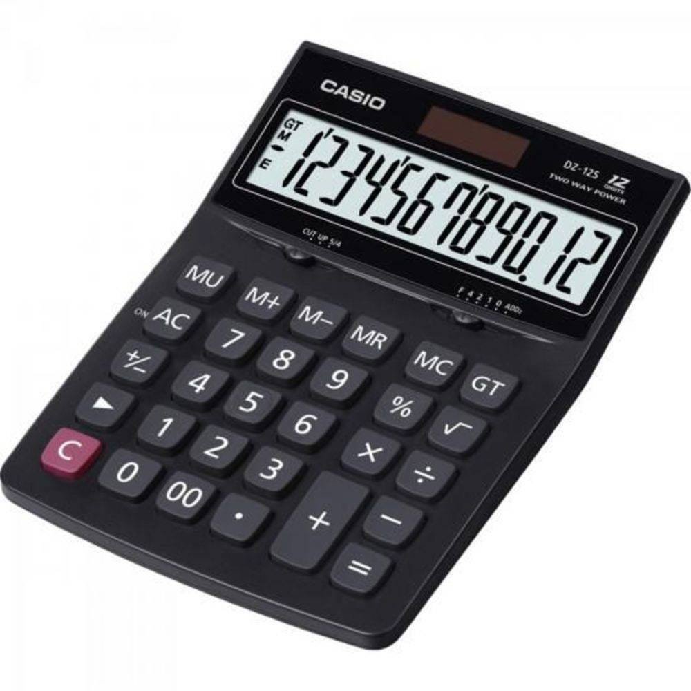Calculadora De Mesa 12 Dígitos Dz-12s Preta Casio - 1