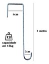 Ver imagem 3 de 3 Suporte Gancho P/ Pendurar Planta Caibro 1 Metro 8cm Abert