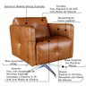 Kit 4 Poltronas Giratória para Sala de Estar Astana Couro Marrom - Gran Belo - 2