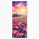 Ver imagem 4 de Adesivo de Porta - Tulipas Aquarela