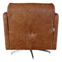 Ver imagem 7 de Kit 4 Poltronas Giratória para Sala de Estar Astana Couro Caramelo - Gran Belo