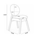 Ver imagem 7 de Cadeira para Sala de Jantar Cozinha Estofada Rattan Ibis L02 Linho Palha - Lyam Decor