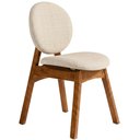 Ver mais imagens de Cadeira para Sala de Jantar Cozinha Estofada Rattan Ibis L02 Linho Palha - Lyam Decor