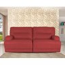 Sofá 2 Lugares Monterey Reclinável Elétrico Couro Vermelho - Idea Relax Grupo Natuzzi - 2
