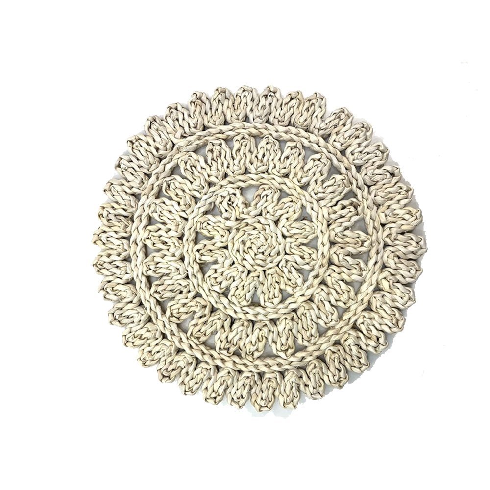Lugar Jogo Americano Boho Flower Fibra Natural Yoi Unitário