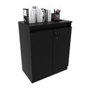 Ver imagem 1 de Balcão para Escritório com Chave Me4149 Preto - Tecno