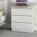 Ver imagem 1 de Mesa de Cabeceira 3 Gavetas Veronna Tcil Móveis