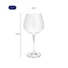 Conjunto 6 Taças de Cristal para Vinho Tinto 640ml - Wp Connect - 4