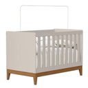 Ver imagem 6 de Guarda Roupa Infantil Flip 3 Portas com Berço Americano Flip Areia Acetinado - Reller