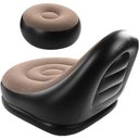 Ver imagem 3 de Poltrona Inflável Ultra Lounge com Pufe Sofá Preguiçoso