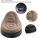 Ver imagem 6 de Poltrona Inflável Ultra Lounge com Pufe Sofá Preguiçoso