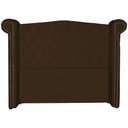Ver imagem 3 de Cabeceira Estofada Sienna para Cama Box Queen 160 cm Suede Marrom