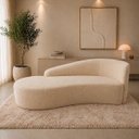 Ver imagem 1 de Sofá Divã Orgânico Charlotte Sala 200cm Bouclé Bege