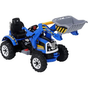 Trator Carrinho Escavadeira Infantil Azul 12V BELFIX