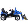 Trator Carrinho Escavadeira Infantil Azul 12V BELFIX - 4