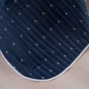 Ver imagem 6 de Cobre Leito King Urbany Bordado Hipercal 400 Fios 7 Peças - Azul Marinho