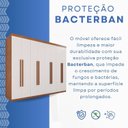 Ver imagem 6 de Guarda-Roupa Imperial Espresso Moveis Marrom/Cinamomo/Off White Arenas