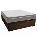 Ver imagem 6 de Cama Box Baú Casal Suede + Colchão Sereneprime Molas Ensacadas 138x188x69 Marrom
