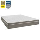 Ver imagem 5 de Cama Box Baú Casal Suede + Colchão Sereneprime Molas Ensacadas 138x188x69 Marrom
