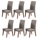 Ver imagem 5 de Kit Mesa de Jantar Violeta Mel com 6 Cadeiras Cristal