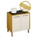 Ver imagem 3 de Balcão 2 Portas para Cooktop Donna Cinamomo/Off White