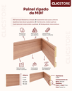 Ver imagem 4 de Rodapé MDF 5cm com Friso Laminado Madeira Sala Quarto Cozinha Parede Moderna Decorativa Instalação R