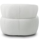 Ver imagem 6 de Kit 02 Poltronas Giratória Orgânica para Sala Living Florea M05 Bouclê Creme - Lyam Decor