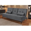 Ver imagem 2 de Sofá Cama Solteiro Colorado Reclinável 3 Posições em Suede: Cinza