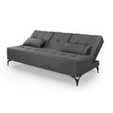Ver imagem 5 de Sofá Cama Solteiro Colorado Reclinável 3 Posições em Suede: Cinza