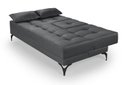Ver imagem 6 de Sofá Cama Solteiro Colorado Reclinável 3 Posições em Suede: Cinza