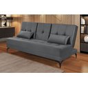 Ver imagem 2 de Sofá Cama Solteiro Colorado Reclinável 3 Posições em Suede: Cinza