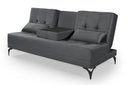 Ver imagem 1 de Sofá Cama Solteiro Colorado Reclinável 3 Posições em Suede: Cinza