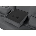 Ver imagem 4 de Sofá Cama Solteiro Colorado Reclinável 3 Posições em Suede: Cinza