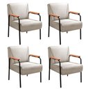 Ver imagem 1 de Kit 4 Poltronas Jade Cor:Linho Bege 140