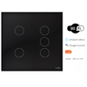Interruptor Touch Wi Fi 5 Teclas Caixa 4X4 Preto - 2