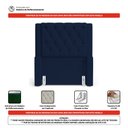Ver imagem 5 de Cabeceira Atena para Cama Box Solteiro 90cm Capitonê com Frame Suede Azul Marinho - Desk Design