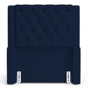 Ver imagem 3 de Cabeceira Atena para Cama Box Solteiro 90cm Capitonê com Frame Suede Azul Marinho - Desk Design