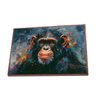 Quadro Macaco de Aquarela Canvas sem Vidro - 1