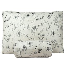 Jogo de Lençol Solteiro Bouti Basic Estampado 180 Fios 2 Peças - Minimal Floral Dona Zeze - 1