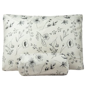 Jogo de Lençol Solteiro Bouti Basic Estampado 180 Fios 2 Peças - Minimal Floral Dona Zeze