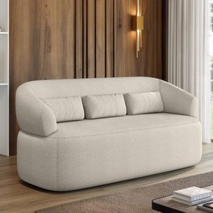 Sofá Living Orgânico Duomo 1,80m Boucle Just Time