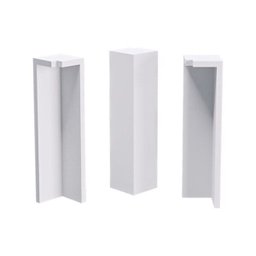 Terminal Santa Luzia Canto Externo Branco 7cm - 1