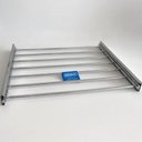 Ver imagem 3 de Calceiro Deslizante Cromado Horizontal 7 Varetas Guarda Roupa Closet Aramado Giosul