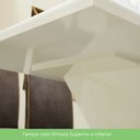 Ver imagem 4 de Conjunto Sala de Jantar Tampo Mdf Canto Reto 120 Cm 04 Cadeiras Arian Casa 812