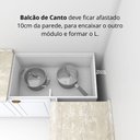Ver imagem 3 de Balcão de Canto com Rodapé 1 Porta Sophia Henn