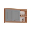 Ver imagem 1 de Armário Aéreo Grande Cozinha Jéssica New 100% Mdf Tuboarte 2 Portas 2 Nichos