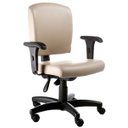 Ver imagem 1 de Cadeira Executiva Luxuosa com Braços Fixos Linha Alpha