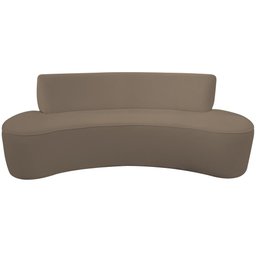 Sofá Orgânico 02 Lugares 150cm Mônaco Bouclê Marrom - CasaePoltrona - 7